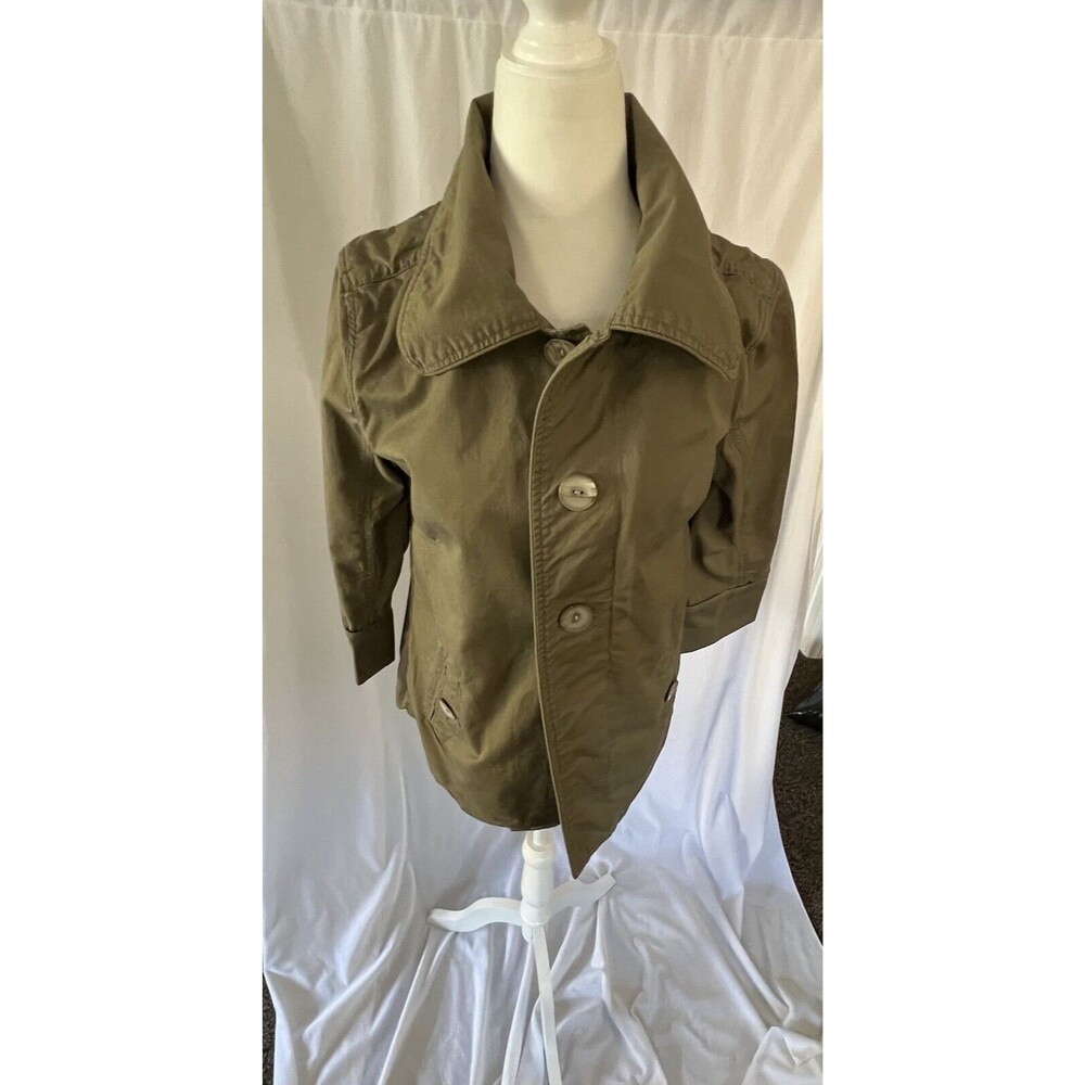 Spiewak & Sons army green jacket, lined, large buttons size small